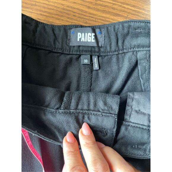 Paige Denim Simone Pleats in Black Carbon size 30 (US 10) - Picture 12 of 16